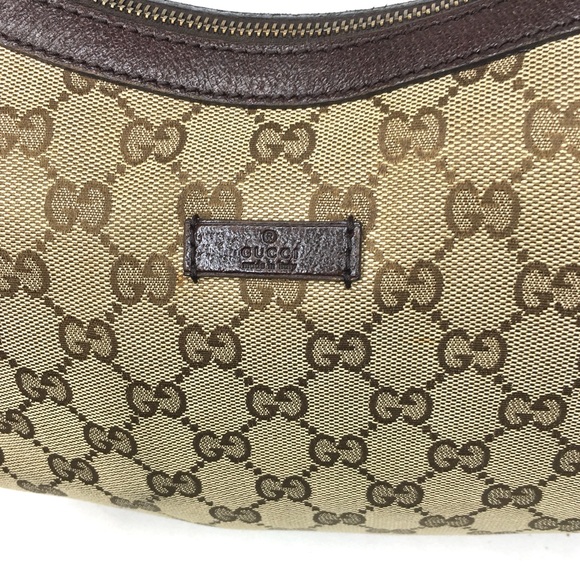 Authentic Gucci crossbody bag brown canvas - Picture 4 of 16